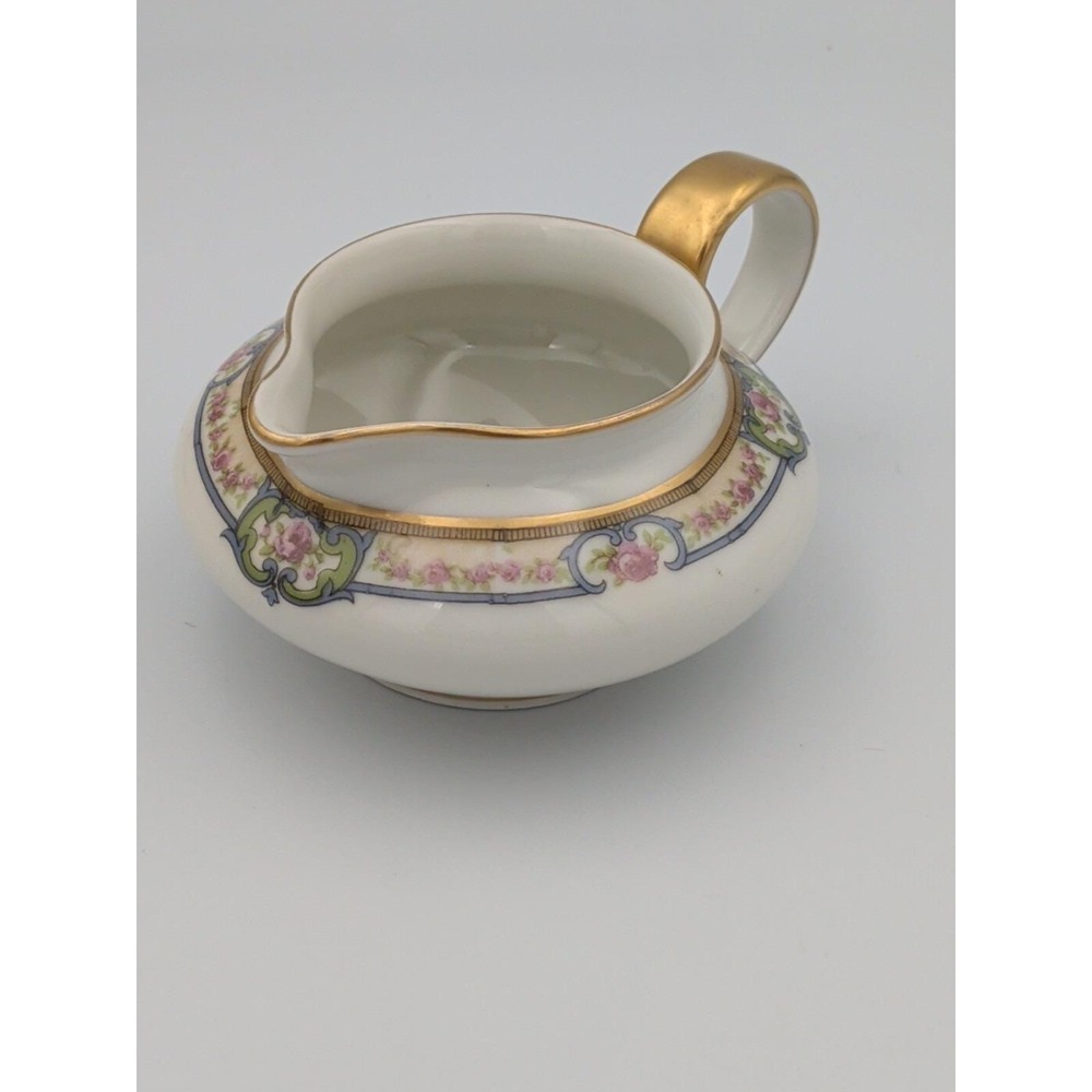 Theodore Haviland Limoges Antique Creamer, Floral Scroll work, Great Condition